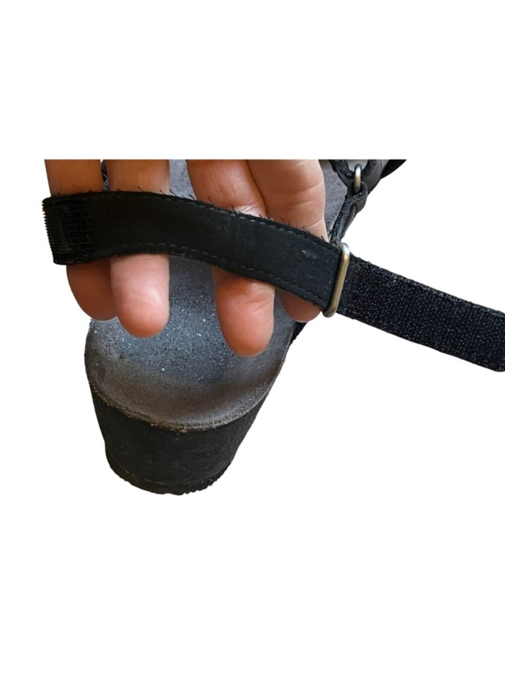 Munro Women's Sinatra Sandals Size 8.5 M Black Wedge Arch Support Cushioned - Picture 12 of 13